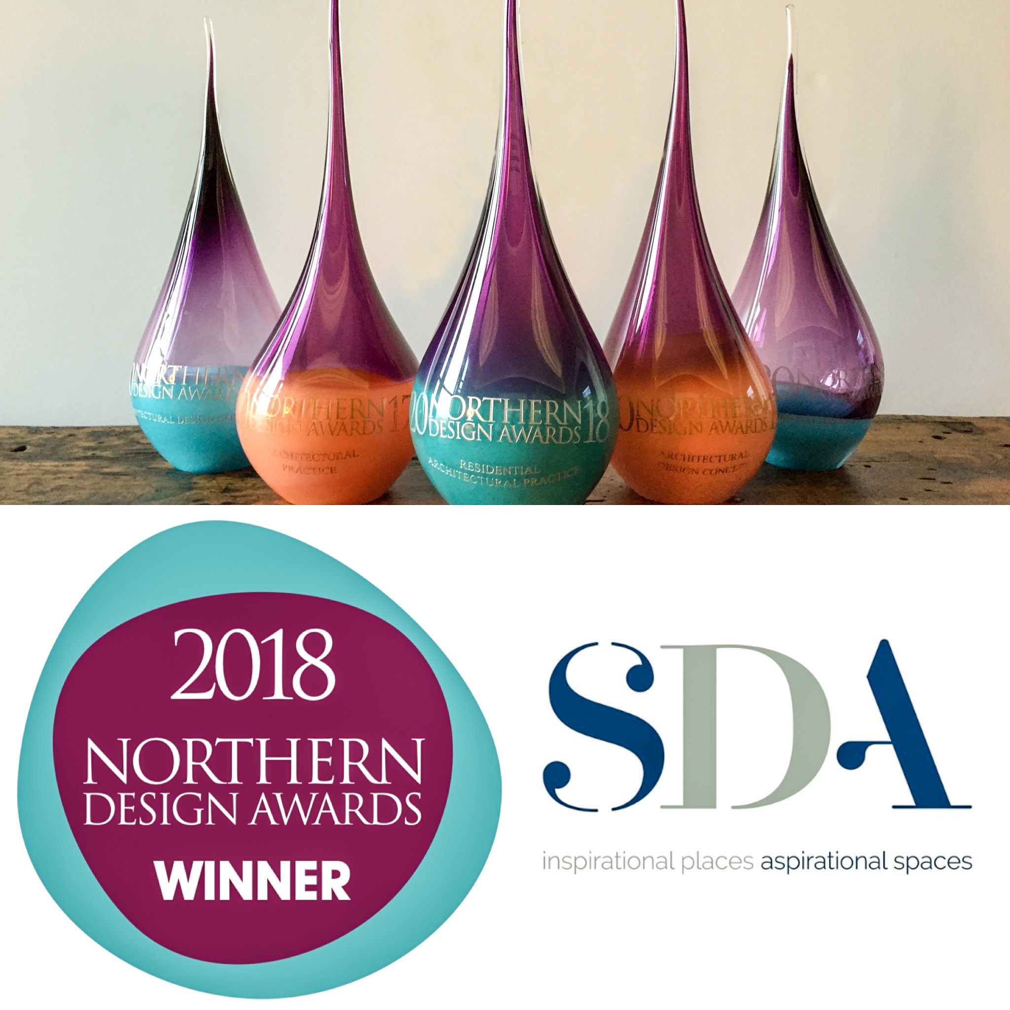 SDA win the 2018 Nothern Design awards.